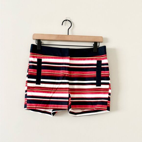 Cynthia Rowley Cotton Blend Shorts in Multi Stripe - Size 0 - Picture 2 of 6